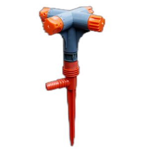 Plastic three to five pronged rotating watering lawn Ground plug sprinkler