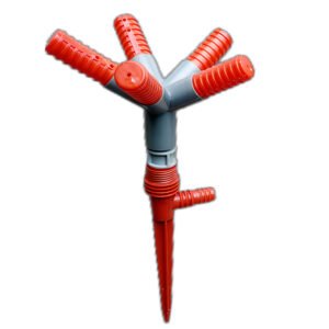 Plastic three to five pronged rotating watering lawn Ground plug sprinkler