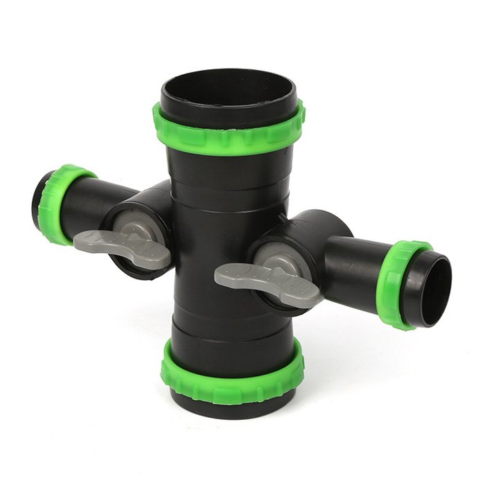 ‌Water-Saving Micro Sprinkler Tape Fittings for Irrigation Tee & Four-Way Connectors