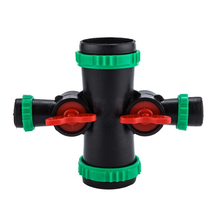 ‌Water-Saving Micro Sprinkler Tape Fittings for Irrigation Tee & Four-Way Connectors