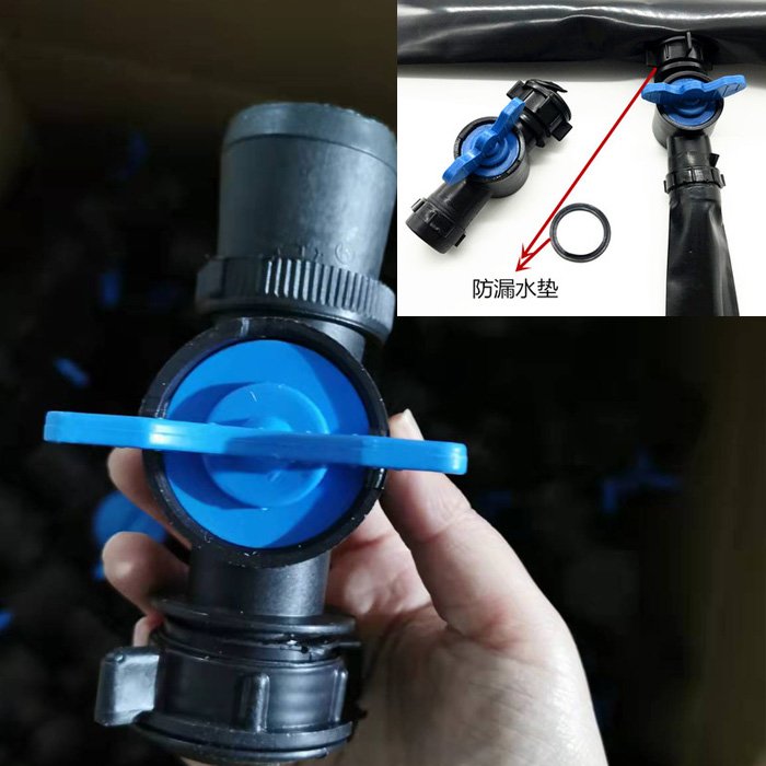 20/25/28/32mm Drip Tape Bypass Valve Irrigation Lock Ring Offtake Valve