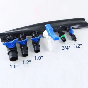 20/25/28/32mm Drip Tape Bypass Valve Irrigation Lock Ring Offtake Valve