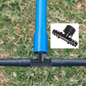 Barbed Elbow Fittings 1/2" 3/4" Male Thread Tee Elbow Straight for Drip Pipe