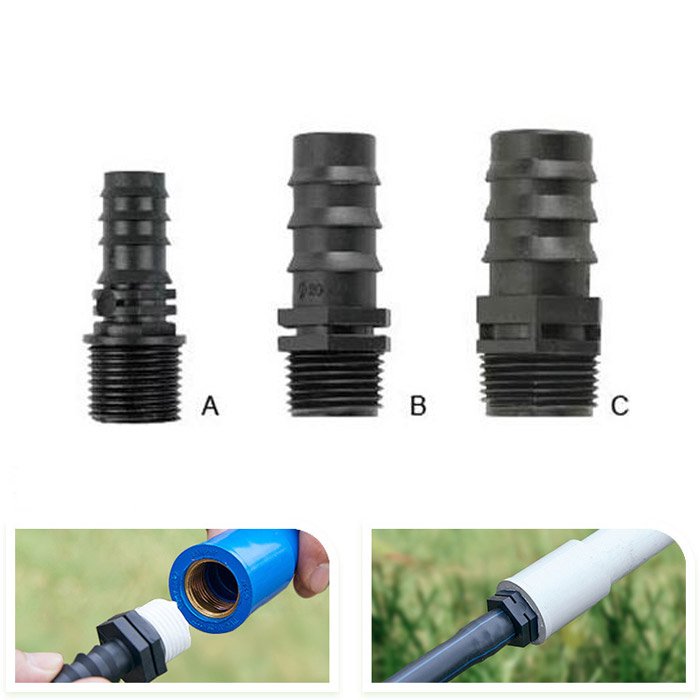 Plastic Male Thread Irrigation Barbed Fittings for Water Hose Pipe Irrigation