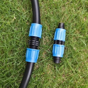 16mm PE Drip Line Lock Nut Elbow Connector Cheap Irrigation System