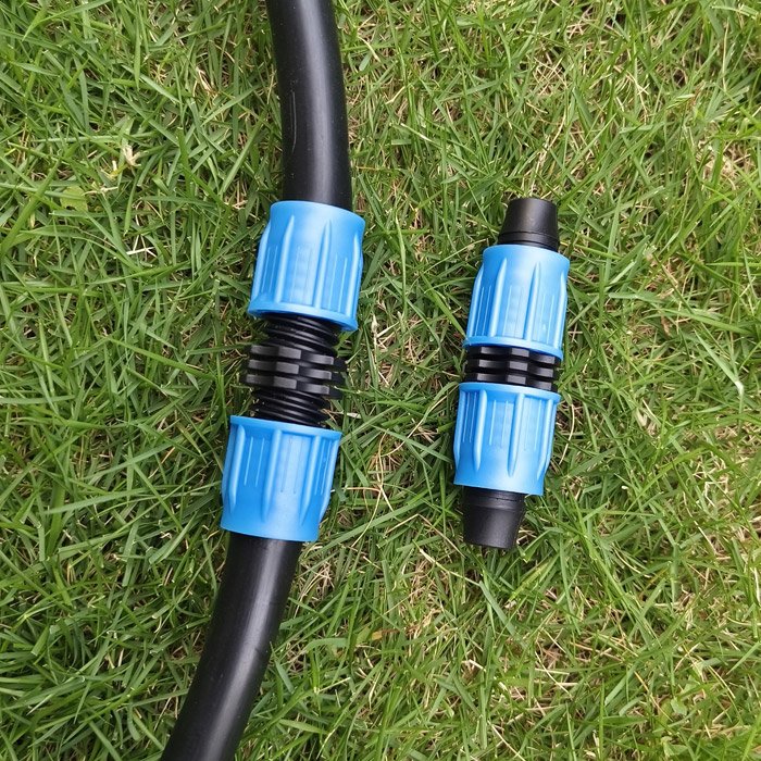 16mm PE Drip Line Lock Nut Elbow Connector Cheap Irrigation System