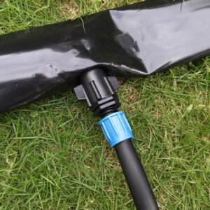 16mm PE Drip Line Lock Nut Elbow Connector Cheap Irrigation System