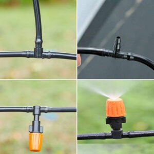 4/7mm Fittings Tee Elbow Straight Connector for Micro Drip Irrigation System