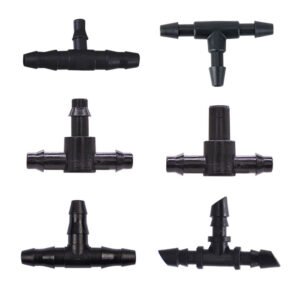 4/7mm Fittings Tee Elbow Straight Connector for Micro Drip Irrigation System