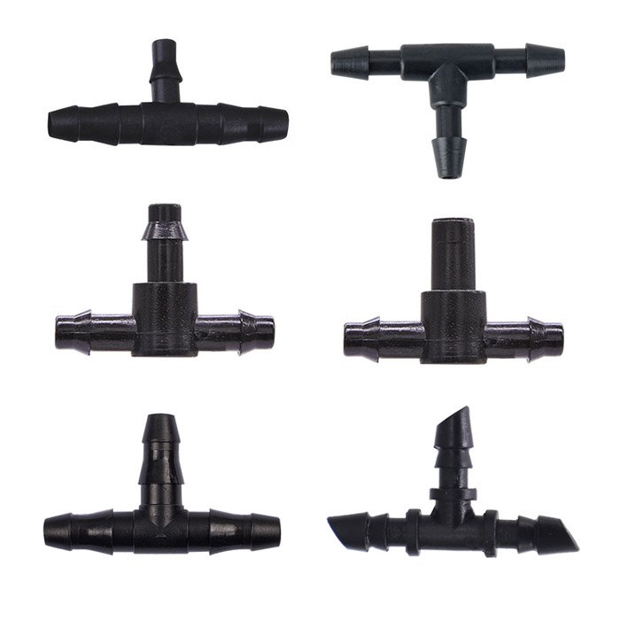 4/7mm Fittings Tee Elbow Straight Connector for Micro Drip Irrigation System