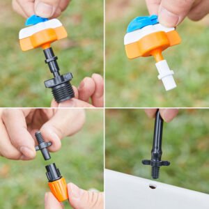 copling-1 Hose 4/7mm & 3/5mm Fittings Plastic Barbed Connector for Micro Drip Irrigation System