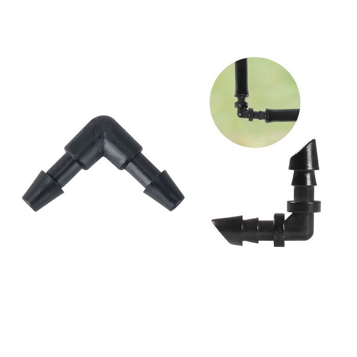 1/4'' 90 Degree Elbow Connector for Micro Drip Irrigation System