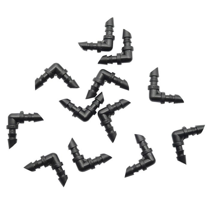 1/4'' 90 Degree Elbow Connector for Micro Drip Irrigation System