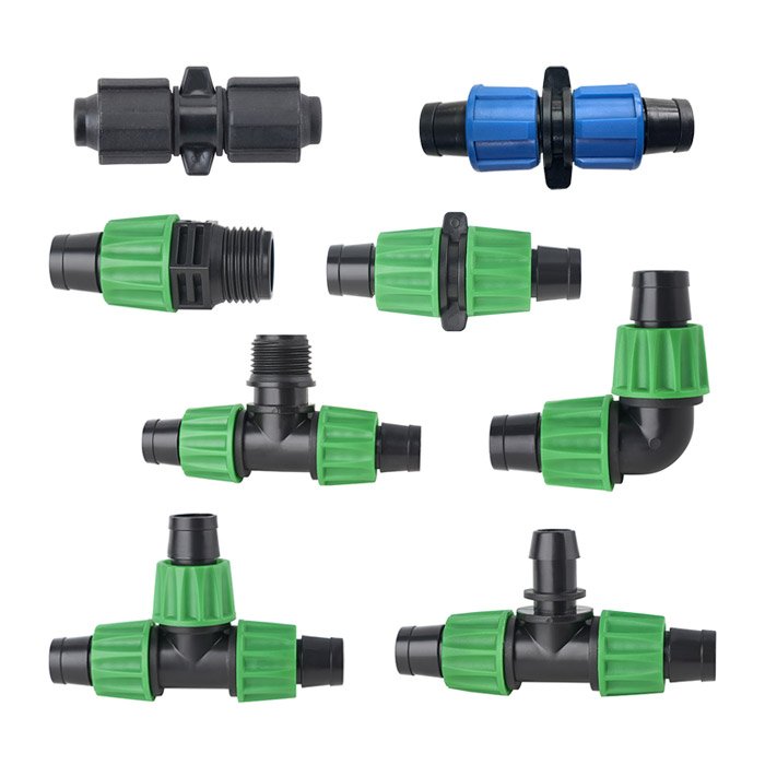 Plastic Fittings Lock Nut Coupling for Agriculture Irrigation Belt Connection