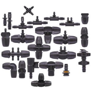 8/11mm Pipe With 4/7mm Barbed Reducing Cross Connector For Micro Hose