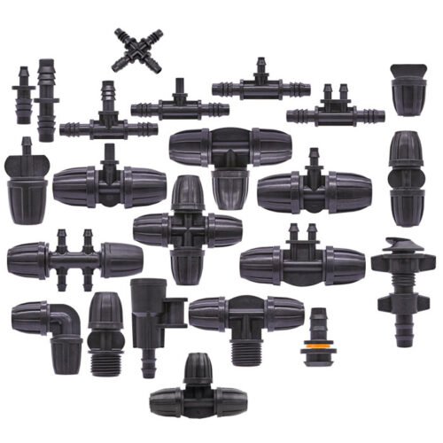 8/11mm Pipe With 4/7mm Barbed Reducing Cross Connector For Micro Hose