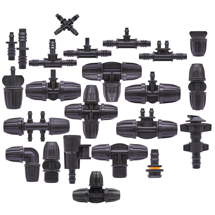 8/11mm Pipe With 4/7mm Barbed Reducing Cross Connector For Micro Hose